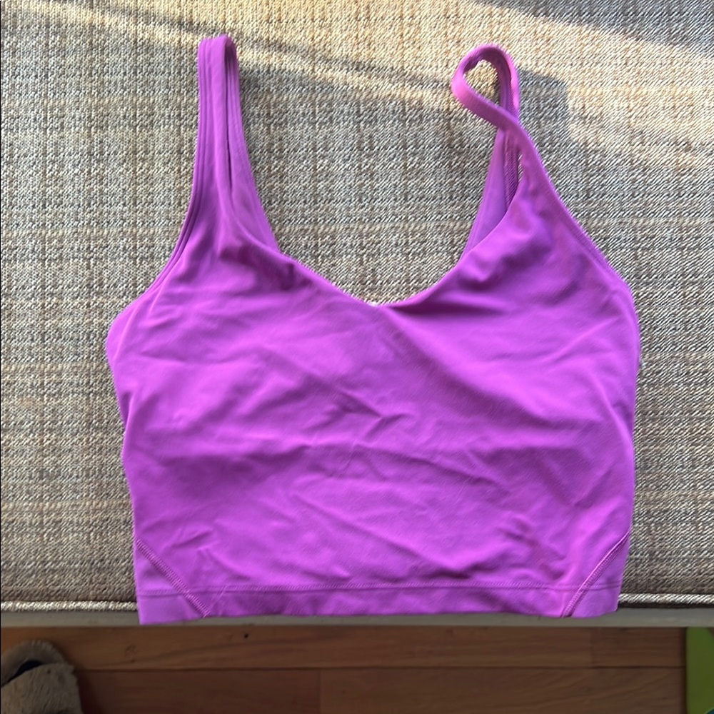 Purple-pink Lululemon align crop tank size 6